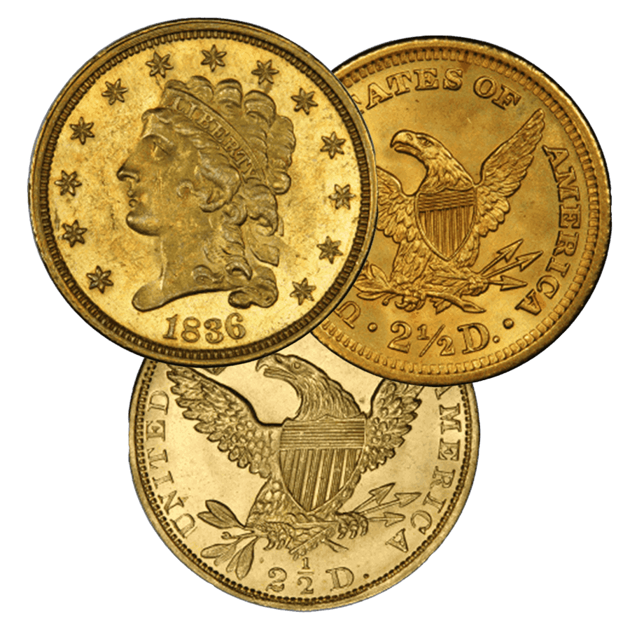 $2.5 Gold Coins