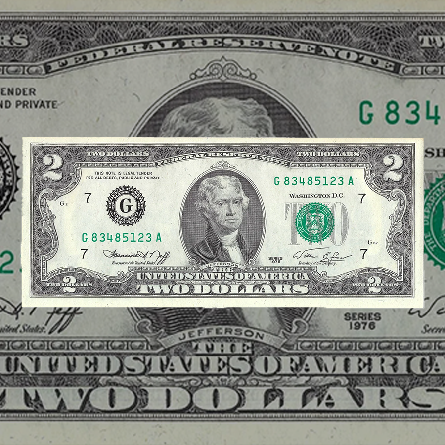 Small Size $2 Federal Reserve Notes 