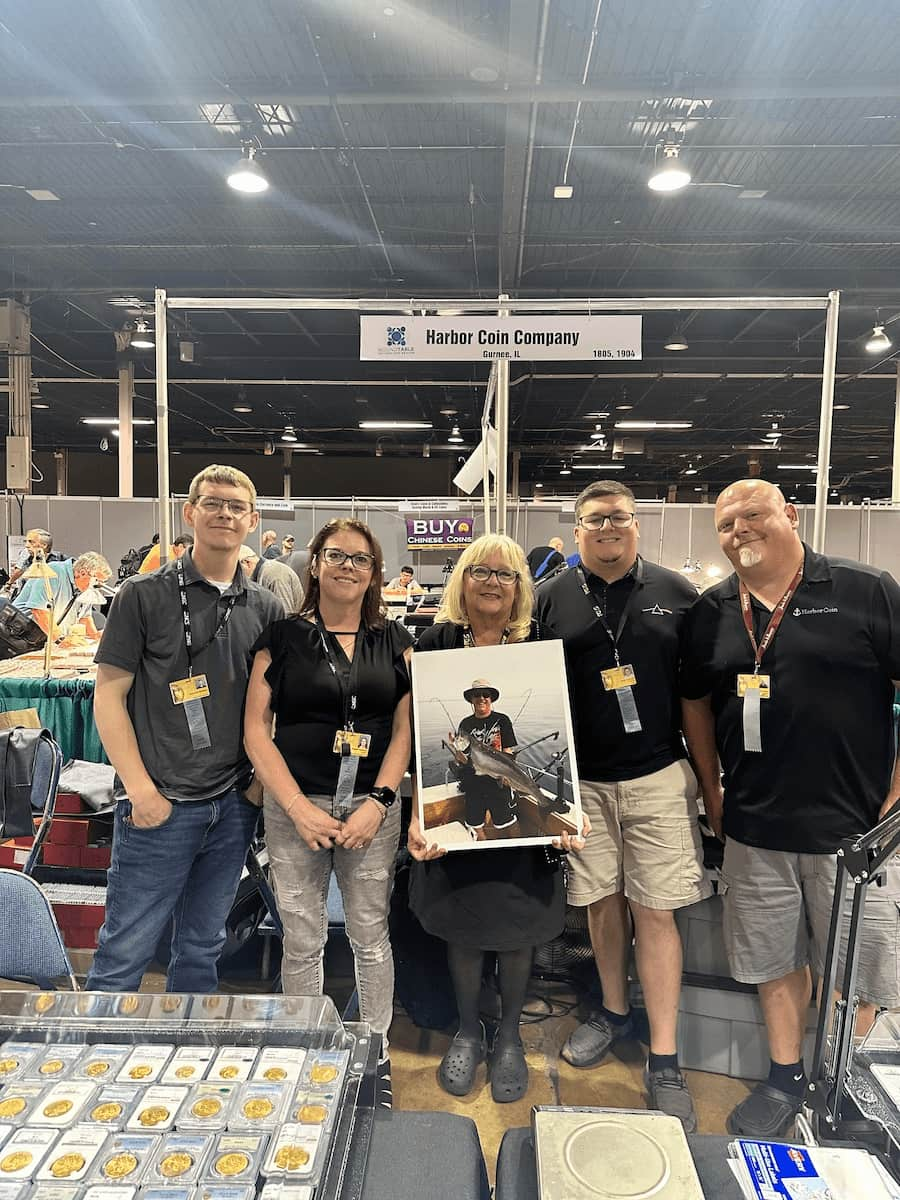 The Harbor Coin Family at a coin show