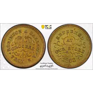 1863 Token F-890E-5b, Robinson & Ballou NY (2)