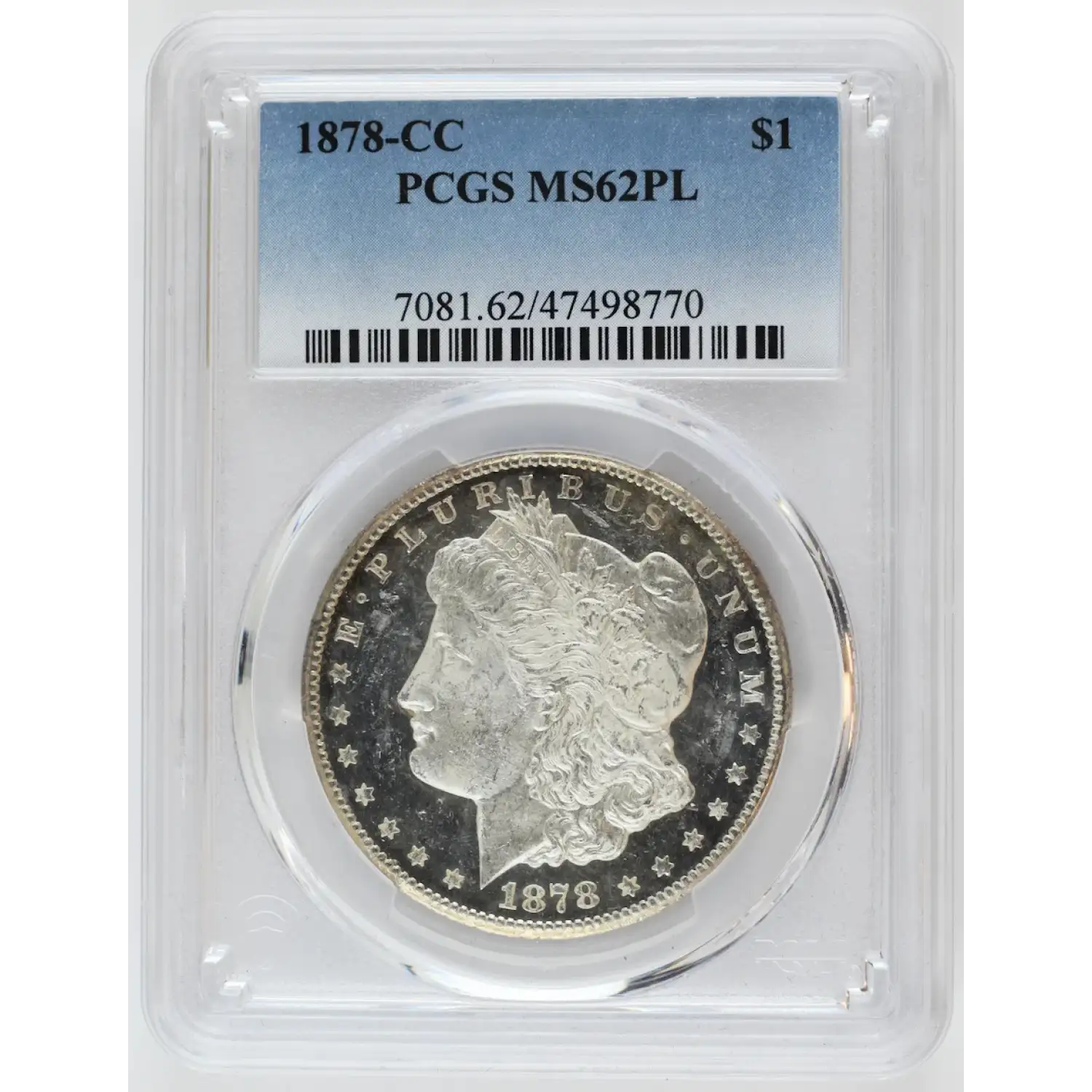 1878-CC Morgan Silver Dollar PCGS MS-62 PL VAM-11