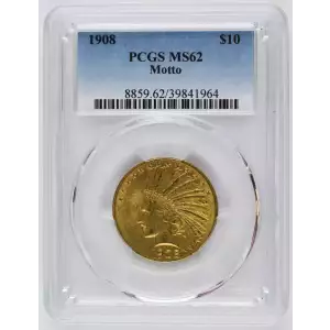1908 $10 Motto