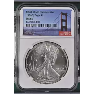 1986(S) Struck at SF Mint  (2)