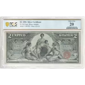 $2 1896 Small Red Silver Certificates 248