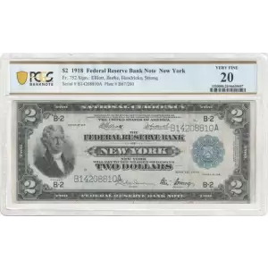 $2 1918  Federal Reserve Bank Notes 752