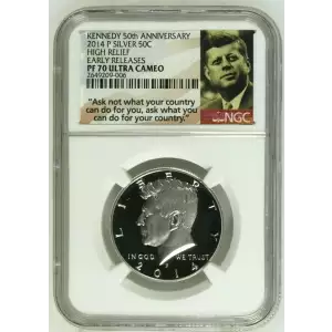 2014 P HIGH RELIEF EARLY RELEASES KENNEDY 50th ANNIVERSARY ULTRA CAMEO (2)