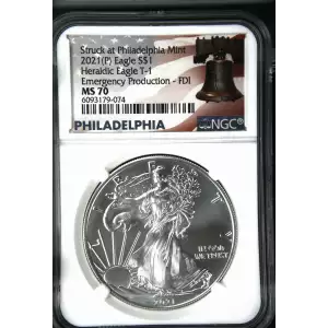 2021(P) Heraldic Eagle T-1 First Day of Issue Struck at Philadelphia  (2)