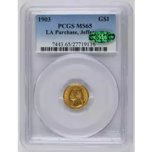 Classic Commemorative Gold--- Louisiana Purchase Exposition 1903-Gold- 1 Dollar