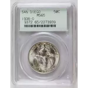 Classic Commemorative Silver--- California Pacific International Exposition 1935-1936-Silver- 0.5 Dollar (2)