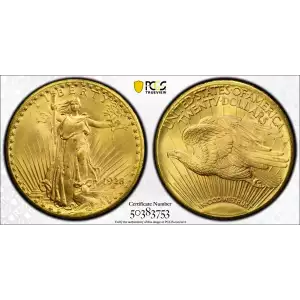 Double Eagle---Saint Gaudens 1907-1933 -Gold- 20 Dollar (2)