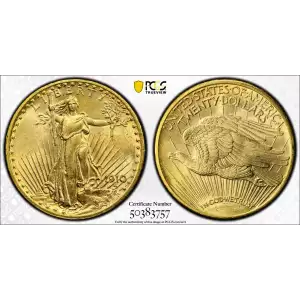 Double Eagle---Saint Gaudens 1907-1933 -Gold- 20 Dollar (2)