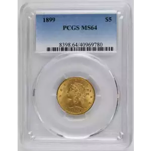 Half Eagle---Liberty Head 1839-1908 -Gold- 5 Dollar