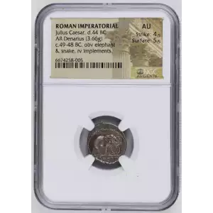 Roman Imperatorial Julius Caesar AR Denarius  (2)