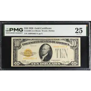 $10 1928 Gold Seal Small Size Gold Certificates 2400 (2)