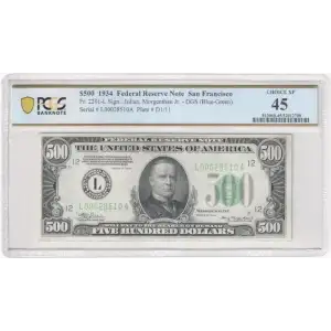 $500 1934  High Denomination Notes 2201-L (2)