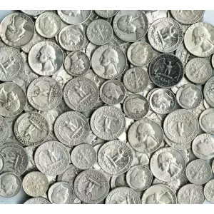 US 90% Silver Coinage - Pre 1965 - Junk Silver Quarters And Dimes